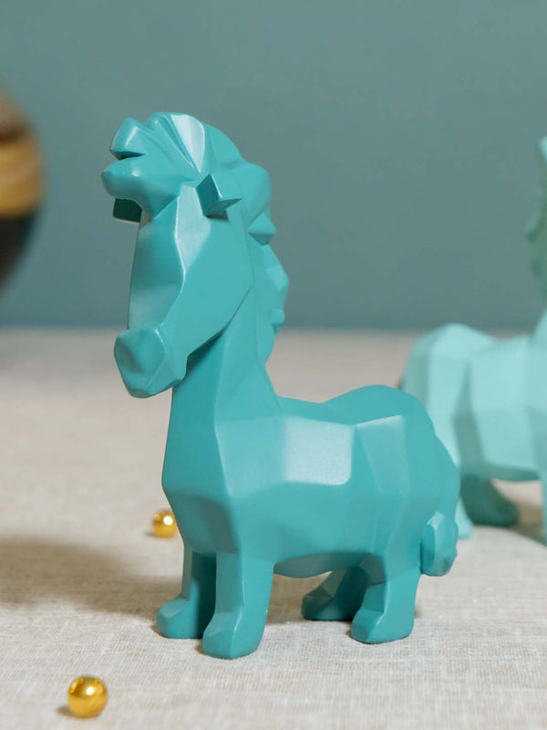 Abstract-Small-Pony-Teal-Green