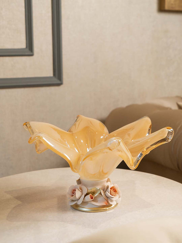 Floral-Curvy-Center-Piece-Honey-Medium