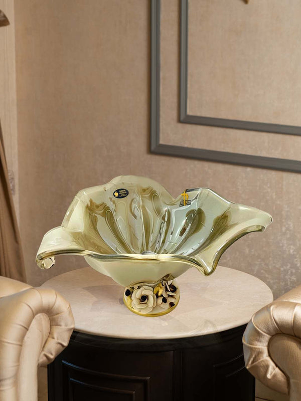 Floral-Crystal-Vase-Grey-Medium