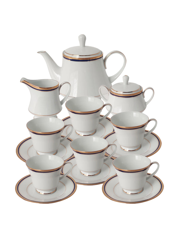 Buy Toorak Blue-17 Pcs Tea Set