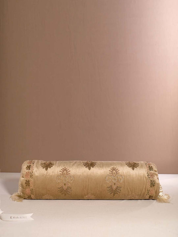 MUGHAL-BASE FABRIC VISCOSE VELVET WITH ZARI AARI WORK INHANCING WITH BADLA EMBROIDERY-BLOSTER