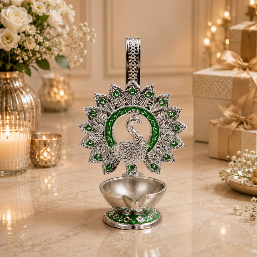 Peacock Diya