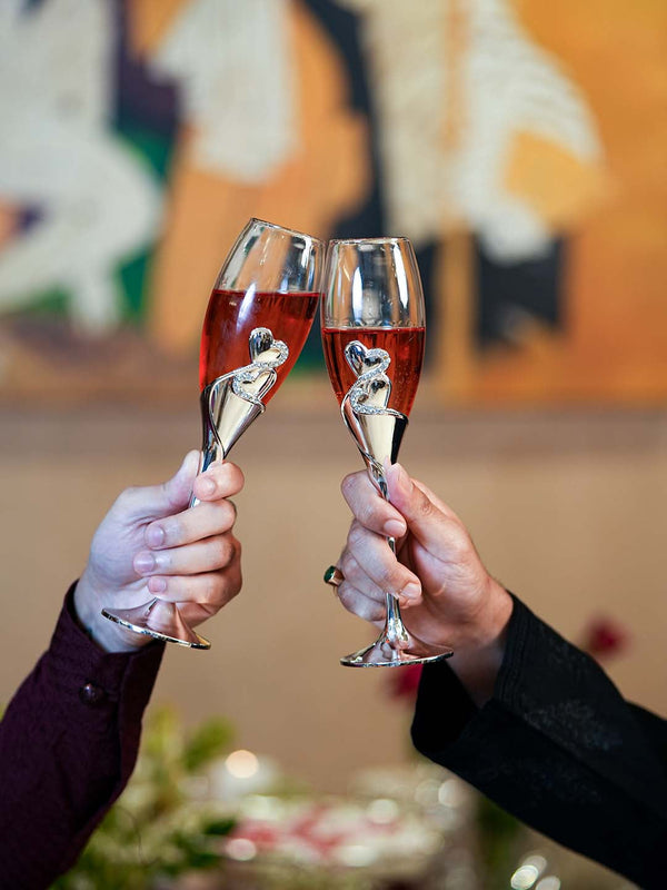 Pair Of Champaign Glass