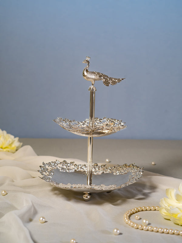 Peacock 2 Tier Platter