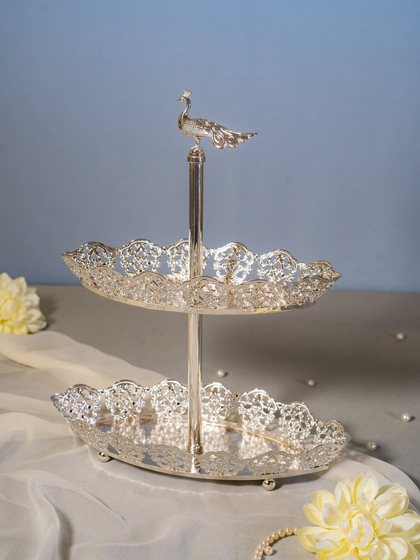 Peacock 2 Tier Platter