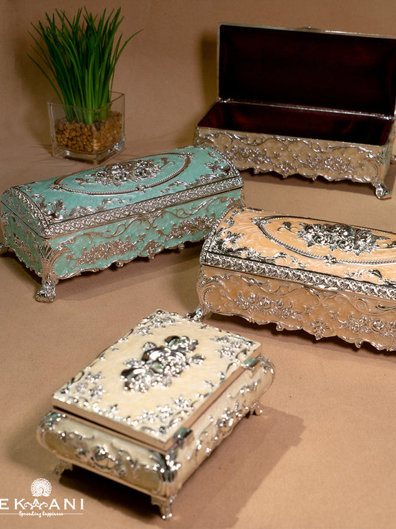 Shop Green Long Epoxy Jewellery Box Online – Ekaani