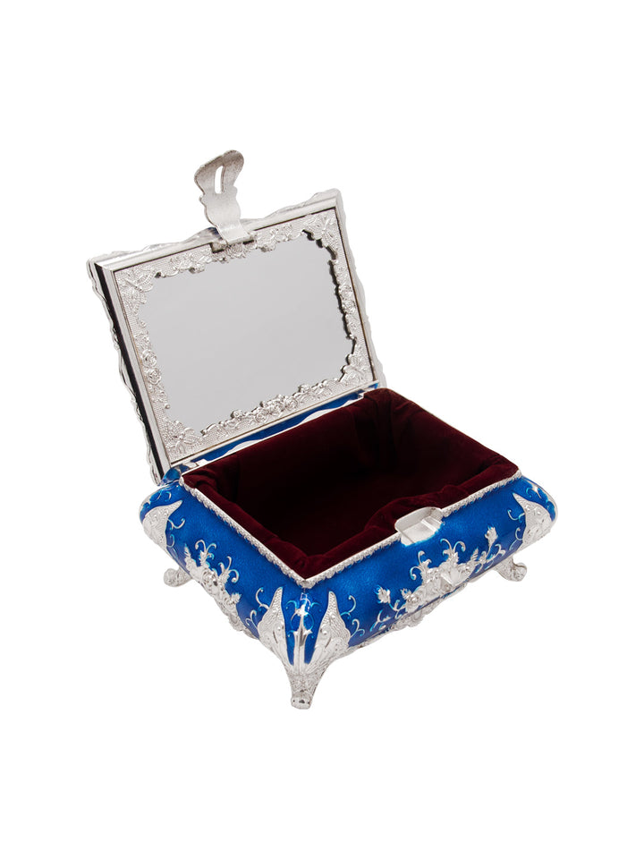 Buy Peacock Jewellery Box Deep Blue