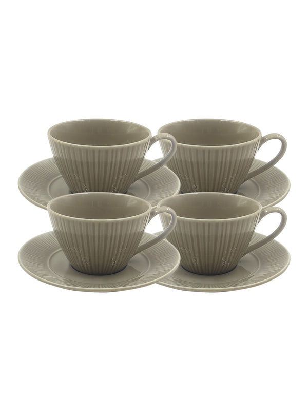 Buy Conifere Taupe-4 Pcs Tea Cup Saucer