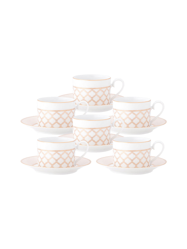 Buy Eternal Palace Gold-12 Pcs Cup & Saucer