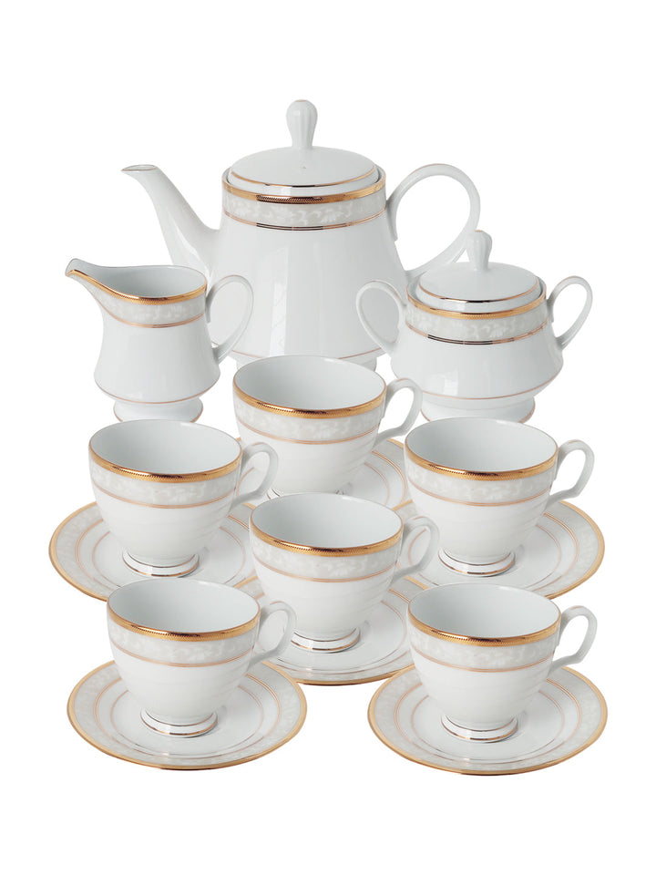 Buy Brunswick Gold-17 Pcs Tea Set