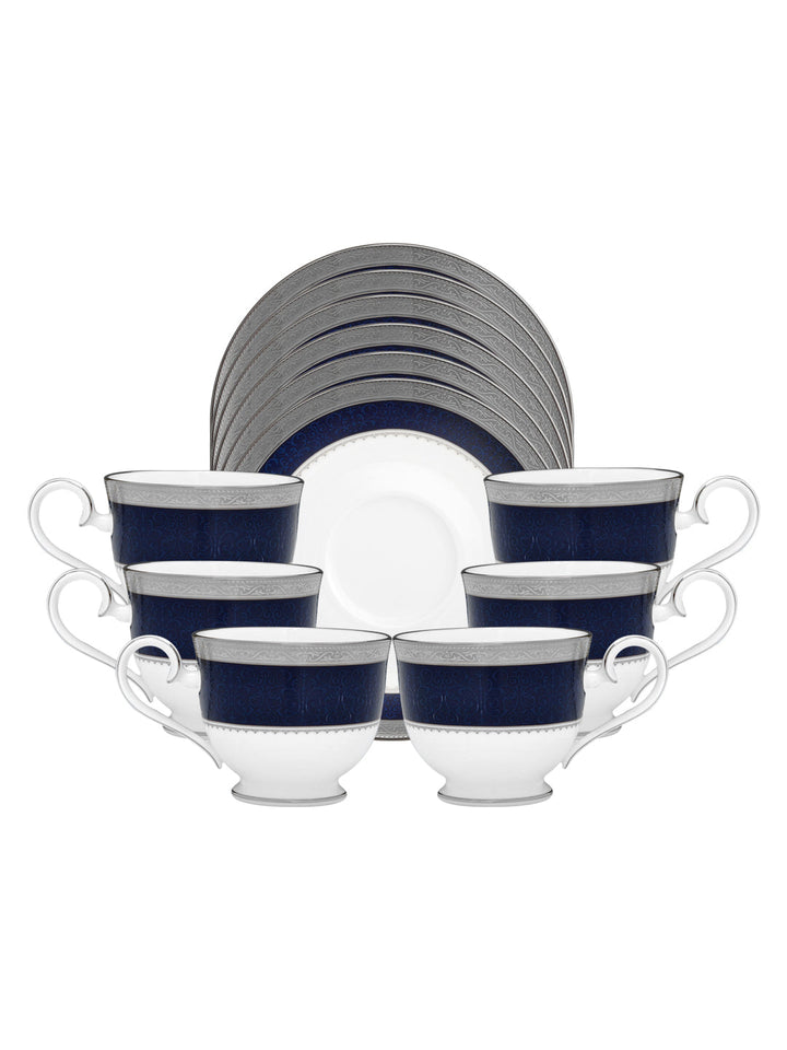 Buy Odessa Cobalt Platinum-12 Pcs Cup & Saucer