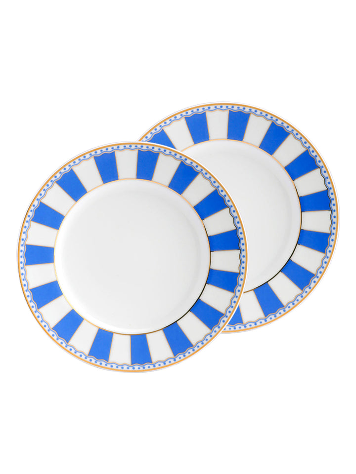 Buy Carnival Blue Cake Plate Set Of Two