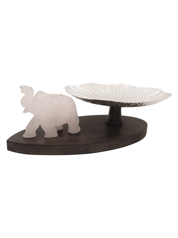 Buy Elephant Platter with a wooden base