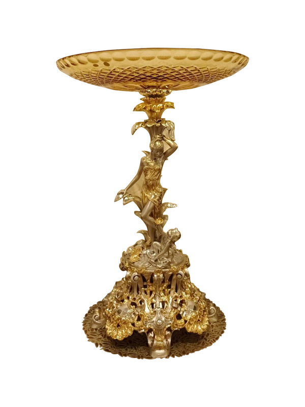 Buy Golden Center Piece With Lady
