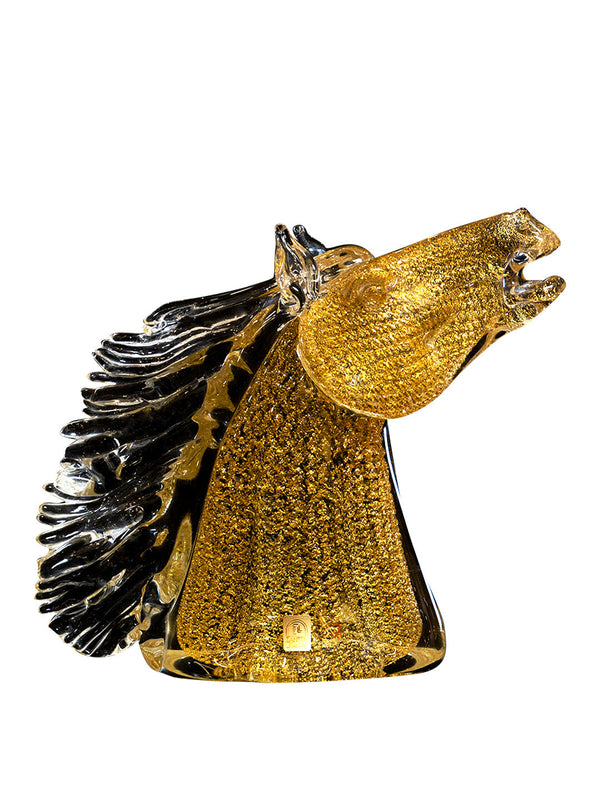 Buy Small Golden Colour Horse Head Facing Up