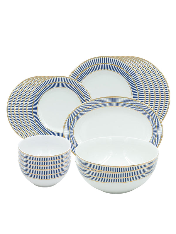 Buy 20248 Monarchy Blue Porcelain 21 Pcs Dinner Set