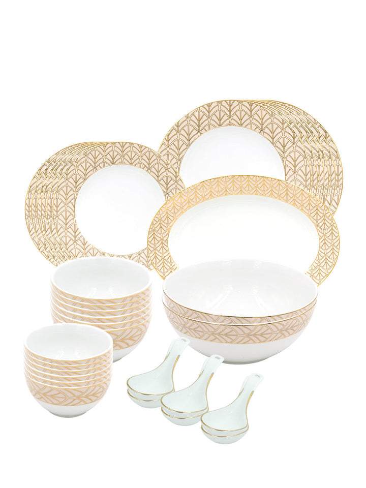 Buy 19294 Golden Legacy Porcelain 33 Pcs Dinner Set