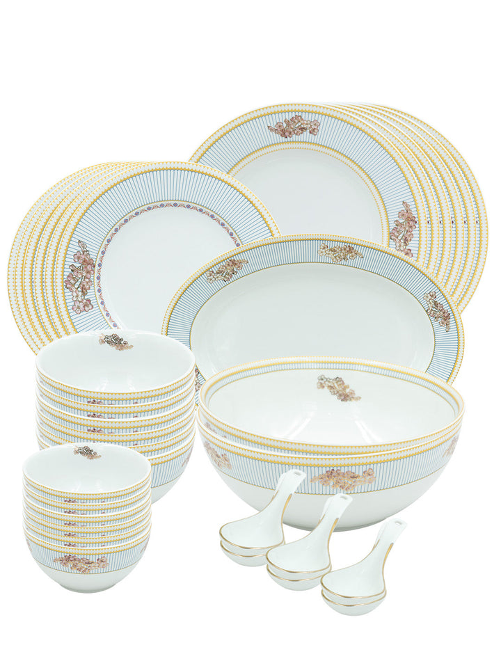 Buy 21346A Flourishing Flouret Porcelain 33 Pcs Dinner Set